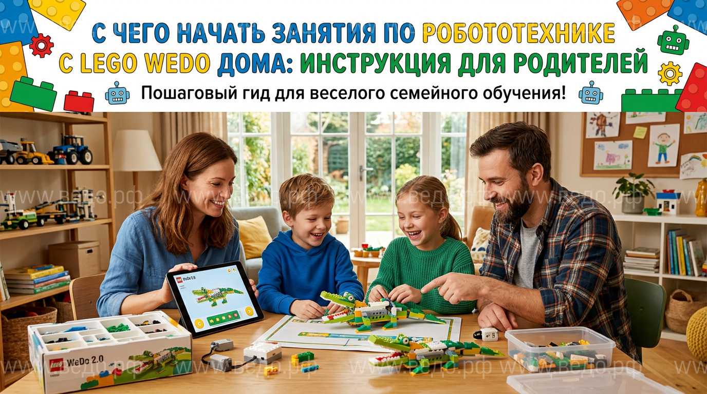С чего начать занятия по робототехнике с Lego WeDo дома: инструкция для родителей
